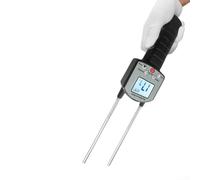 Medidor digital portátil de humedad de heno con pantalla retroiluminada, rango de 0-80%, compensación automática de temperatura para fardos de grano, sonda de 49 cm