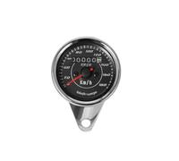 Medidor distancia moto Cuentakilómetros Universal Para Motocicleta, Con Luz Negra O Cromada, Medidor Velocidad Millas Para Para Cafe Para Racer Motocicletas