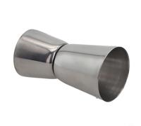 Medidor doble de acero inoxidable para cócteles - Herramienta de medición de barra de 15 ml/30 ml, taza medidora de alcohol para camarero, lavavajillas, seguro, compacto, 7 cm de altura, accesorios