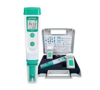 Medidor EC20 EC20 de Apera Instruments, medidor de conductividad de bolsillo (precisión del 1%, sensor BPB, pantalla de temperatura, juego completo)
