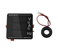 Medidor eficiente de voltaje, corriente y frecuencia de CA 50 500 V 0 120 A con transformador de 120 A para lecturas seguras