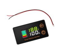 Medidor eficiente de voltaje de bajo consumo de energía para escaneo en tiempo real de la condición de la batería, alta precisión ± 1% en el juego de medidores de voltaje de amplio rango LCD