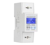 Medidor eléctrico monofásico, medidor de energía de energía de riel DIN 230V 2P Medidor de potencia de pantalla digital LCD con comunicación RS485