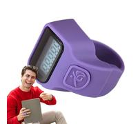 Medidor electrónico de dedos | Medidor de clics portátil ligero | Temporizador de carreras, medidor de dedos para entrenar, contador de dígitos con pantalla LCD para la escuela de entrenamiento