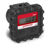 Medidor Electrónico de Gasoil MGE-40 - Caudal 2-50litros/minuto, Aluminio Industrial - Pantalla LCD, Salida 4-20mA - Certificación ATEX (Zonas Explosivas)