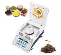 Medidor electrónico de humedad, analizador digital humedad con calefacción halógena, temperatura ajustable 50 a 180 °C, para plantas procesadoras de granos, uso en laboratorio y campo.(100g/0.005g)