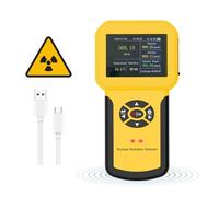 Medidor Geiger 886A, detector de radiación nuclear profesional con alarma y registro de datos, radiación dosímetro personal, radiactividad monitor portátil para beta gamma rayos X