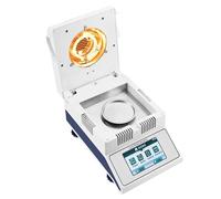 Medidor Humedad Analizador Digital Humedad PrecisióN,2 Modos Secado,50/100G Capacidad,Pantalla TáCtil Led De 5,5 Pulgadas,Para Trigo,MaíZ,Arroz Y SéSamo En Laboratorios AgríColas(100g/0.001g)