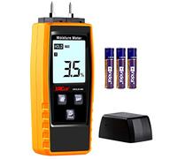 Medidor Humedad Pared Digital, XRCLIF Medidor de Humedad de Madera Portátil medidor de Madera para Fugas Humedad Mortero Cemento, Detector de Contenido de agua de Madera con luz de Fondo (amarillo)