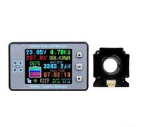 Medidor inalámbrico de monitor de batería para sistemas de CC, 120 V 100 A voltaje/corriente//Ah/SOC/temperatura/energía, sensor de efecto Hall, protección OVP/LVP/NCP, no requiere derivación