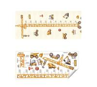 Medidor Infantil Grúa de construcción Tabla altura Adhesivo pared Medición crecimiento infantil Calcomanía extraíble Guardería