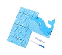 Medidor Infantil Pegatinas autoadhesivas for tabla de crecimiento altura, decoración for guardería infantil, color azul