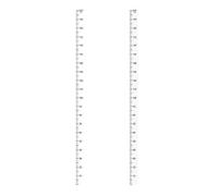 Medidor Infantil Pegatinas de pared for niños, regla medidora, tabla pegatinas, decoración dormitorios infantiles(Clear)