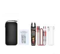 Medidor inteligente de abrazadera en forma de U 4000 cuentas de rango automático Detección NCV Multímetro digital de carga USB-C con antorcha retroiluminada de pantalla VA para pruebas eléctricas