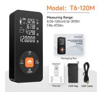 Medidor Láser Digital Recargable de Precisión, 50M/70M/100M/120M, Láser, Cinta Métrica Láser Electrónica, Localizador de Distancia con Nivel Electrónico, Dispositivo de Medición de Distancia