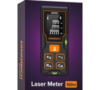 Ermenrich Reel Plus GD100 Medidor Láser 100M Portátil Herramienta de Medición Distancia Área Volumen Modo Pitágoras Cambio de Unidad Pantalla LCD Función Memoria Violeta
