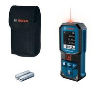 Medidor láser GLM 40-31 de Bosch Professional (IP65, cálculos automáticos de Longitud/área/Volumen, Pantalla a Color con iluminación intensa, Compatible con batería de Iones de Litio)