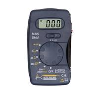 Medidor LCR 10Pcs/lot Ultra-thin Digital Multimeter M300 Mini Pocket Integrated AC DC Ammeter Voltmeter Ohmmeter BatteryTest