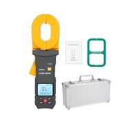 Medidor LCR Comprobador de resistencia tierra 0,01-500 Ω, 500 grupos almacenamiento datos, pinza amperimétrica digital multifunción con pantalla LCD(ST4100)