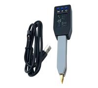 Medidor LCR con clip de puente inteligente para componentes SMD, para probador ESR con precisión del 0,5%, frecuencias de prueba de 100 Hz/1 kHz/10 kHz, sonda Kelvin, pantalla a color de 1.14 pulgadas