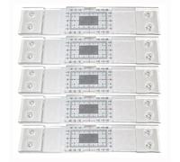 Medidor manual de grietas de pared de 1/2/3/5 piezas, protocolo de control de grietas, acrílico transparente, medidor de grietas para superficies planas, monitor de grietas para visualización estándar