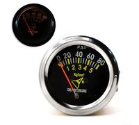 Medidor mecánico de 2 pulgadas para medición de presión de aceite 0 80 PSI en vehículos