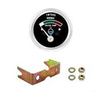 Medidor mecánico de temperatura del agua para Carter 1W7550, 52 mm (2 1/16 pulgadas), grupo de instrumentos de cuerpo de hierro, termómetro de reajuste automotriz de doble voltaje de 12 V/24 V con 4,5