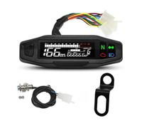 Medidor Motocicleta Universal Accesorios Velocímetro Digital Tablero MPH Odómetro Medidor Indicador Con Y/Z/W Soporte(Type N)