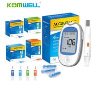 Medidor multifunción 4 en 1, Monitor de glucosa en sangre, ácido úrico, cetona, dieta Keto, KitDiabetes, gota, dispositivo con tiras reactivas y lancetas Conjunto E