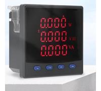 Medidor multifunción digital trifásico 72x72mm, amperímetro del voltímetro de la CA de la precisión 0.5S con RS485 MODBUS-RTU, pantalla LED para la supervisión del poder