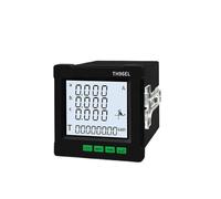 Medidor multifunción trifásico, instrumento de visualización de corriente y voltaje de potencia activa y reactiva(Type 80,Input AC 5A,Input AC 400V)