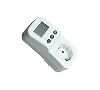 Medidor multifuncional de consumo. Ideal para monitorear el uso energético de diversos dispositivos, facilitando el control y la optimización de recursos eléctricos.