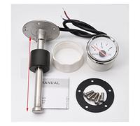 Medidor Nivel Agua, Medidor de nivel de agua de 52 mm con sensor de nivel de agua 0-190ohm Sensor de unión de remitente del medidor de nivel de agua for bote de automóvil(100MM WS)