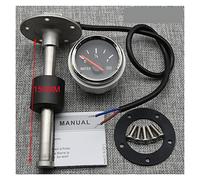 Medidor Nivel Agua, Medidor de nivel de agua de 52 mm con sensor de nivel de agua 0-190ohm Sensor de unión de remitente del medidor de nivel de agua for bote de automóvil(150mm BS)