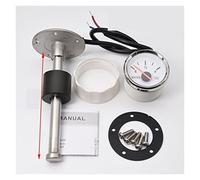 Medidor Nivel Agua, Medidor de nivel de agua de 52 mm con sensor de nivel de agua 0-190ohm Sensor de unión de remitente del medidor de nivel de agua for bote de automóvil(250mm WS)