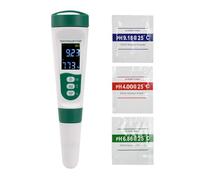 Medidor pH, Aideepen 5 en 1 Salinidad/PH/EC/TDS/Termómetro Medidor PH Piscina, Recargable con Mensaje de voz Medidor PH Agua, PH Meter para Agua, Acuario, Estanque, Piscina