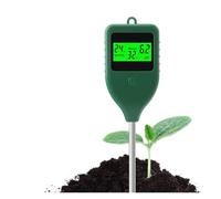 Medidor ph Tierra, Medidor de pH del suelo 3 en 1, comprobador de fertilidad for huertos agrícolas y detector de humedad for plantaciones de interior.