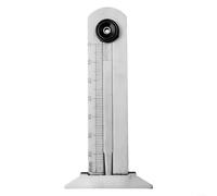Medidor profesional de profundidad de banda de rodadura de neumáticos, regla de calibrador Vernier, escala de 0 a 1 pulgada para inspección de seguridad de vehículos Reino Unido (0-60 mm)