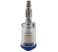 Medidor regulador de aire en línea filtro de trampa de agua de aceite herramientas neumáticas para pintura de aerógrafo con separador de humedad de cobre de rosca de 1/4 (B)