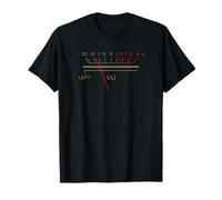 Medidor Retro VU Niveles de Audio IZQUIERDO Camiseta