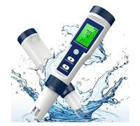 Medidor TDS, Medidor 5 en 1 de PH TDS, medidor de PH/TDS/EC/TEMP/SALT 0-14 PH, medidor de 0-20000 PPM for agua potable, piscina y pecera