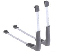 Medidor telescópico de zapatos de 110 a 320 mm, regla de calibre de pie para adultos y niños, herramienta de tamaño precisa de metal y plástico para el hogar y venta al por menor, gris plateado