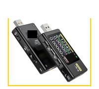 Medidor tipo C FNAC-28 FNB58, voltímetro, amperímetro con disparador USB-A, prueba de protocolo carga rápida, medidor, comprobador banco energía(FNB58 WT Bluetooth)