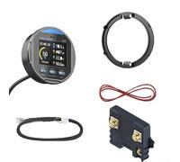 Medidor TR24 Coulomb con carcasa IP68 y pantalla a color de retroiluminación ajustable para LiFePO4 para monitoreo de batería (50 A)
