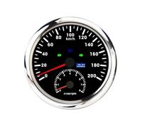 Medidor velocidad digital personalizado para camión barco 85 mm 0-200 km/h 0-120 tacómetro 8000 RPM para vehículos todo terreno marinos 9-32 V