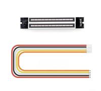 Medidor VU de audio de doble canal de 12 bits, 7-12 V, velocidad ajustable, analizador de espectro LED para tablero indicador de nivel de música (acabado)