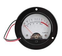 Medidor VU Retro, Indicador Analógico Redondo con Luz de Fondo Blanca, Equipo de Medición de Nivel de Audio - Alta Precisión, Visualización Intuitiva, Uso en Estudios y Audio