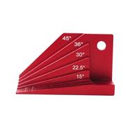 Medidores cónicos - Protractor - Herramienta de búsqueda de ángulo rojo, herramienta de medición de estudio | Propropractor de precisión de alto rendimiento, medidor de ángulo de aleación de aluminio