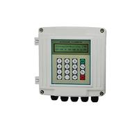 Medidores de flujo agua líquida tipo abrazadera TUF-2000S, caudalímetro ultrasónico digital con clip montaje en pared tasa fija, Anticorrosión