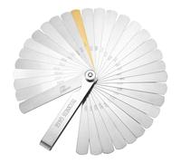 Medidores de sensación, calibre de acero inoxidable, calibre universal de doble marcado, medidor de 32 cuchillas, doble marcado, métrico e imperial para medir el ancho del hueco, ampliamente utilizado